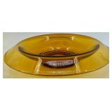 Fostoria Amber Glass Candlestick Holders & Compote Bowls - Vintage Decor