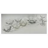 Duncan & Miller Clear Crystal Glass Bowl and More - Vintage Collectibles