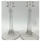 Vintage Crystal and Ceramic Candle Holders - 6 Pairs