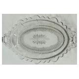 Vintage Cambridge Glass Candlelight Crystal Set - including Clear Compote Bowl, Candlesticks & Plates