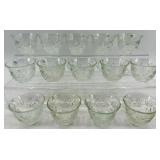 Vintage Hazel Atlas Heritage Punch Cups - 14-Piece Set