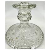 12 Assorted Vintage Crystal Glass Candlesticks including Purple Viking Glass