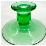 12 Assorted Vintage Crystal Glass Candlesticks including Purple Viking Glass