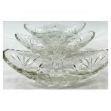 Assorted Vintage Glassware - 2 Wine Glasses, Sugar Jar & Bowls