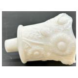 Vintage Milk Glass including Daisy Pattern - Lidded Box, Candlestick, Compotes & Dishes