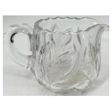Vintage 14 piece Crystal Glassware Set - Cut-Glass Pitcher, Creamer, Sugar Bowl & Glasses