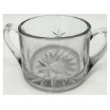 Vintage 14 piece Crystal Glassware Set - Cut-Glass Pitcher, Creamer, Sugar Bowl & Glasses