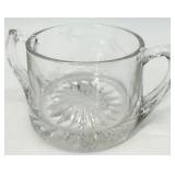 Vintage 14 piece Crystal Glassware Set - Cut-Glass Pitcher, Creamer, Sugar Bowl & Glasses