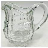 20 piece Vintage Crystal Clear Glassware Assortment - Sugar Bowls, Creamer & More