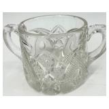 20 piece Vintage Crystal Clear Glassware Assortment - Sugar Bowls, Creamer & More