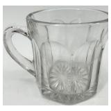 20 piece Vintage Crystal Clear Glassware Assortment - Sugar Bowls, Creamer & More