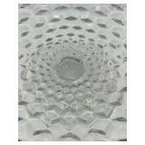 Vintage Fostoria American Clear Glass Footed Cake Plate