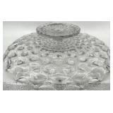 Vintage Fostoria American Clear Glass Footed Cake Plate