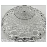 Vintage Fostoria American Clear Glass Footed Cake Plate