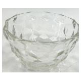 Vintage Fostoria Glass Diamond Cut Crystal Bowls