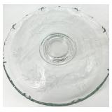 Vintage Assorted Glass including Fostoria Lacy Leaf Glass Centerpiece Bowl - 4-Piece Set