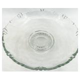 Vintage Assorted Glass including Fostoria Lacy Leaf Glass Centerpiece Bowl - 4-Piece Set