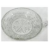 Vintage Crystal Cut Glass Dishware Set - Starburst Pattern & Assorted Pieces