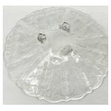 Assorted Vintage Fostoria Glass - Clear Etched Grapevine Pattern Assorted Plates, Saucers & Teacup Set