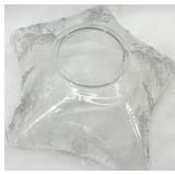 Assorted Vintage Fostoria Glass - Clear Etched Grapevine Pattern Assorted Plates, Saucers & Teacup Set