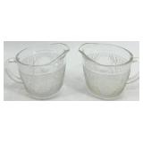 Vintage Anchor Hocking & Jeanette Glass Clear Glassware Set