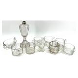 Assorted Vintage Glassware including Sugar Bowls, Creamers and Oil Lamp Base