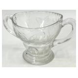 Assorted Vintage Glassware including Sugar Bowls, Creamers and Oil Lamp Base