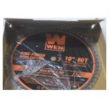 WEN BL1060C Apex 10-Inch 60-Tooth Carbide-Tipped Fine-Finish Industrial-Grade Woodworking Saw Blade with Cool-Cut Coating