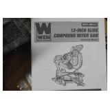 WEN MM1215 15-Amp 12-Inch Dual Bevel Sliding Compound Miter Saw with LED Cutline