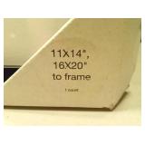 16" x 20" Matted to 11"x 14" Thin Gallery Frame White - Threshold