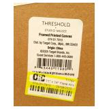 11" x 14" Floral Arrangement Framed Wall Canvas Gold/Navy - Threshold