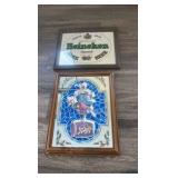 VINTAGE HEINEKEN AND BLATZ BEER SIGNS