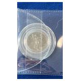 1/10th ozt Freedom unit 1/10th ozt silver round