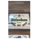 VINTAGE HEINEKEN AND BLATZ BEER SIGNS