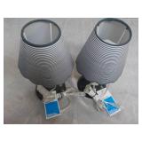 2 Room Essentials Table Lamps 12" H...