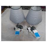 2 Room Essentials Table Lamps 12" H...