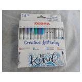 ZEBRA Creative Lettering 14 pack...