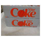2 x 12 packs Diet Coke; best date 0...