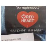 3 Red Heart Light Blue Super Saver ...