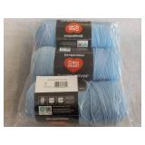 3 Red Heart Light Blue Super Saver ...