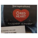 3 Red Heart Light Blue Super Saver ...