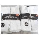 12 pair White Wear Proof Athletic S...