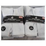 12 pair White Wear Proof Athletic S...