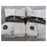 12 pair White Wear Proof Athletic S...
