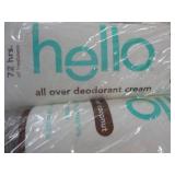 12 Tubes Hello Deodorant Cream...