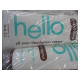 12 Tubes Hello Deodorant Cream...