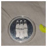 1 oz .999 Coca Cola Com Penny Silver Round