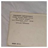 1968 Unopened US Mint Proof Coin Set UNC  "Envelope Never Opened"
