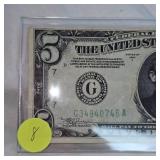 1934A $5 Federal Reserve Note AU Plus