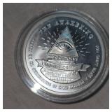 2oz "The Awakening Eye" Silver Round with Ser#, "War Horse"
